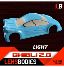1/10 Onroad Body Ghibli 2.0 Light Weight - HOT RACE - LB2.0GHL-L