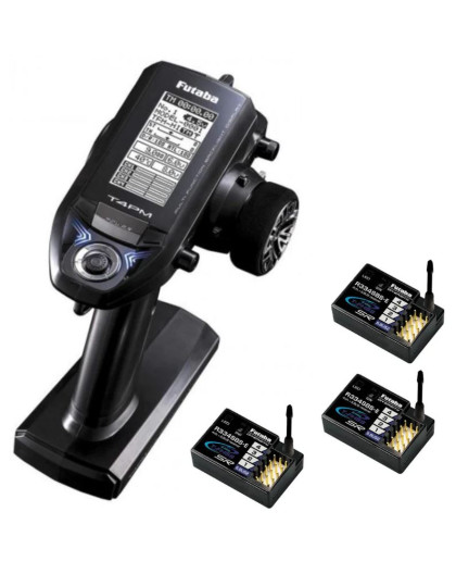 Radio Futaba 4PM PLUS + 3 x Récepteur R334SBS-E - FUTABA -01000074-C2