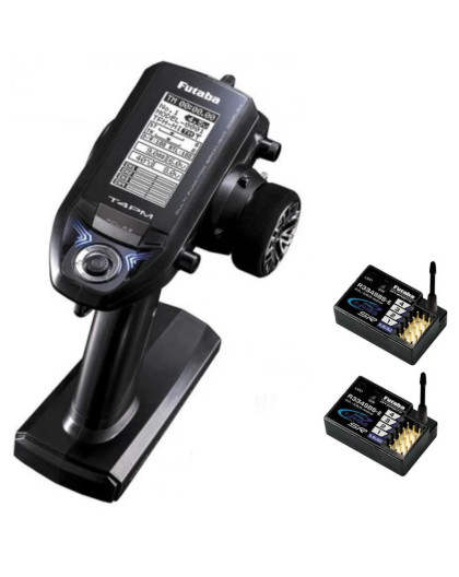 Radio Futaba 4PM PLUS + 2 x Récepteur R334SBS-E - FUTABA -01000074-C1