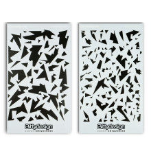 Vinyl Stencil - Camo Artic (A + B) - BITTYDESIGN - BDSTC-018