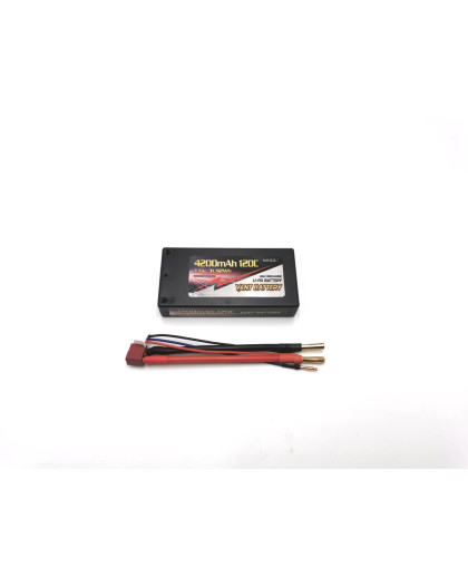 Accu Lipo 7.6V 120C 4200mah 2S Shorty LCG PK4 - VANT - V0200