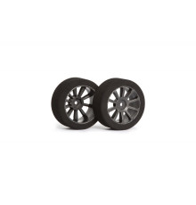 Matrix Air 1/10 Front Tire 26mm Carbon Shore 35 - MATRIX - MX-10A35AC