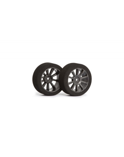 Matrix Air 1/10 Front Tire 26mm Carbon Shore 35 - MATRIX - MX-10A35AC