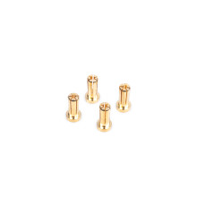 5mm Gold Connectors - 14mm Length (4 Pcs.) - NOSRAM - 999206