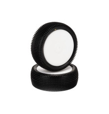 Pneus Cactus avant 4wd Jaune Montés/Collés (2) - SCHUMACHER - U6841