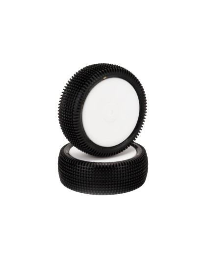 Pneus Cactus avant 4wd Jaune Montés/Collés (2) - SCHUMACHER - U6841