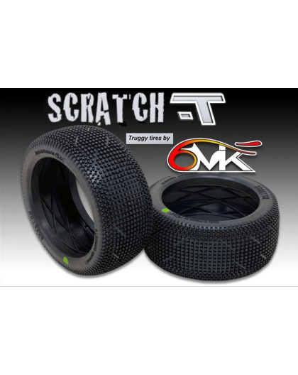 Pneus Truggy Scratch-T - Vert (2) - 6MIK - T18V