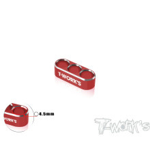 Alum. Wire Guide 3 Hole 4.5mm - Red - T-WORKS - EA-046-B4.5-R