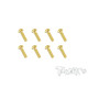 Vis Acier Traitées GOLD BHC 2.5x8mm (8) - T-WORKS - GSS-2508B