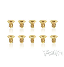 Screws Gold Fhc 3X5mm (10) - T-WORKS - GSS-305C