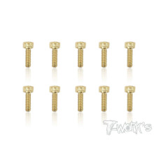 Screws Gold Chc 3X10mm (10) - T-WORKS - GSS-310H