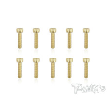 Screws Gold Chc 3X12mm (10) - T-WORKS - GSS-312H