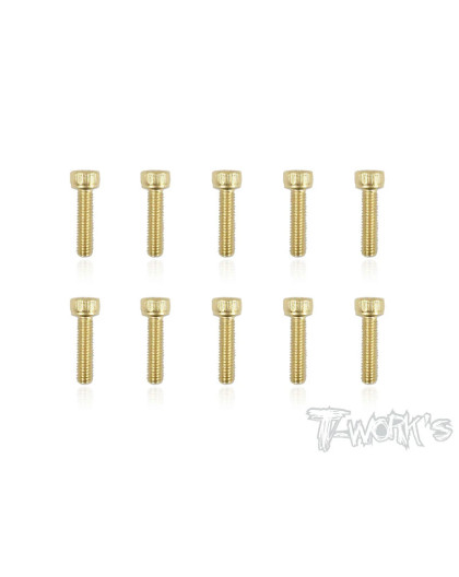 Vis Acier Traitées GOLD CHC 3x12mm (10) - T-WORKS - GSS-312H