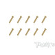 3mmx14mm Gold Steel Ufo Screws (10Pcs) - T-WORKS - GSS-314U