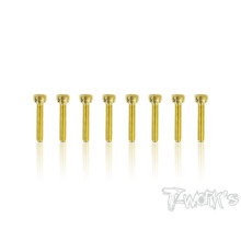 Screws Gold Chc 3X16mm (8) - T-WORKS - GSS-316H