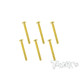 3mmx25mm Gold Steel Button Head Screws (6Pcs) - T-WORKS - GSS-325B