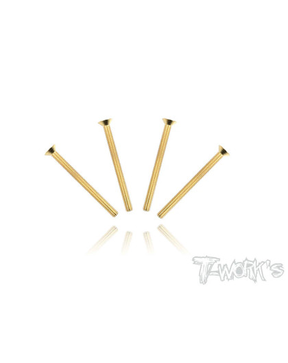 Vis Acier Traitées GOLD FHC 3x35mm (4) - T-WORKS - GSS-335C