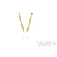 Vis Acier Traitées GOLD FHC 3x40mm (2) - T-WORKS - GSS-340C