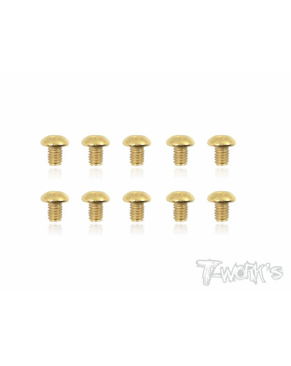 Vis Acier Traitées GOLD BHC 4x6mm (10) - T-WORKS - GSS-406B