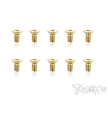 Screws Gold Fhc 4X6mm (10) - T-WORKS - GSS-406C