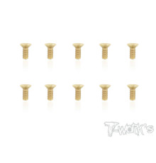 Screws Gold Fhc 4X10mm (10) - T-WORKS - GSS-410C
