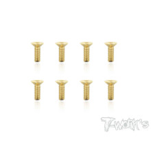 Vis Acier Traitées GOLD CHC 4x12mm (8) - T-WORKS - GSS-412C
