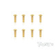 4mmx12mm Gold Button Head Screws (8Pcs) - T-WORKS - GSS-412B