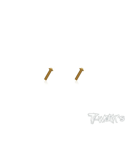 Vis Acier Traitées GOLD Tête UFO 4x22mm (2) - T-WORKS - GSS-422U
