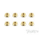 Golden Plated Serrated M4 Wheel Nuts (8 Pcs) - T-WORKS - GSS-4SN
