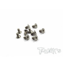 Screws Nickel Fhc 3X6mm (10) - T-WORKS - NSS-306C