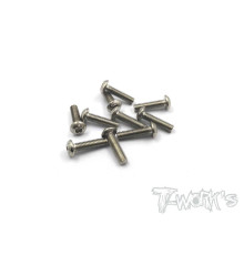 3mmx12mm Nickel Button Head Screw (10Pcs) - T-WORKS - NSS-312B