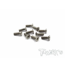 Screws Nickel Fhc 3X10mm (10) - T-WORKS - NSS-310C