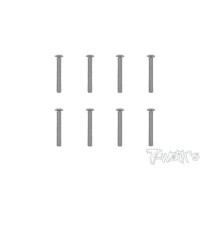 3mmx20mm Nickel Button Head Screw (8Pcs) - T-WORKS - NSS-320B