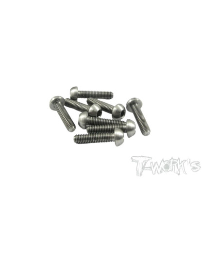 Vis Acier Traitées NICKEL BHC 3x16mm (8) - T-WORKS - NSS-316B