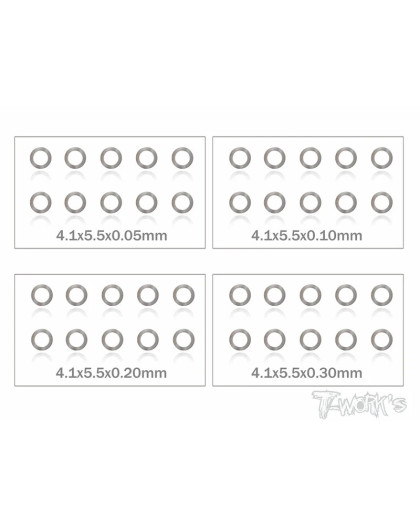 4mm Shim Washer Set - T-WORKS - TA-095-4