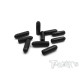 Antenna Tube Cap (Black) 10Pcs. - T-WORKS - TA-112BK