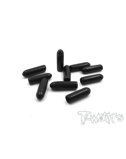 Antenna Tube Cap (Black) 10Pcs. - T-WORKS - TA-112BK