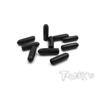 Antenna Tube Cap (Black) 10Pcs. - T-WORKS - TA-112BK