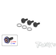 Steel Low Profile Clutch Screw 3Pcs. - T-WORKS - TG-073