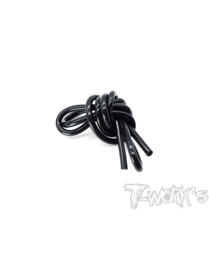 Black Color Silicone Tube (1M) - T-WORKS - TO-057-BK