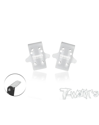 Steel Front Chassis Skid (Xray XB8 2026) 2pcs. -T-WORKS -TO-235-XB826