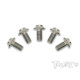 3mm X 6mm 64 Titanium Hex. Ufo Screw 10Pcs. - T-WORKS - TSS-306U-5