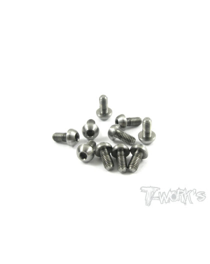 3mm X 6mm Titanium Hex. Bhc Screw - T-WORKS - TSS-306B