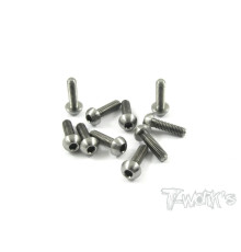 3mm X 10mm Titanium Hex. Bhc Screw - T-WORKS - TSS-310B