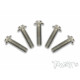 3mm X 12mm 64 Titanium Hex. Ufo Screw 10Pcs. - T-WORKS - TSS-312U-5