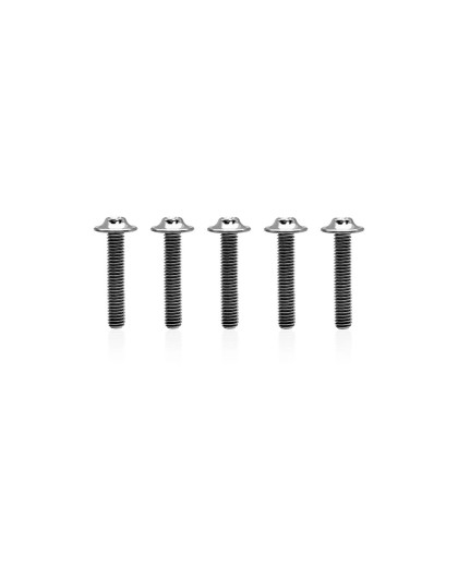 Vis titane 3x20 tête UFO (5) - T-WORKS - TSS-320U-5