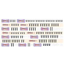Titanium Screw Set (Ufo) 129Pcs X4 2024 - T-WORKS - TSSU-X424