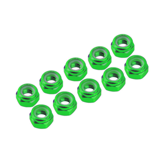 Ecrous 3mm Vert (x10) - ULTIMATE - UR1502-GR