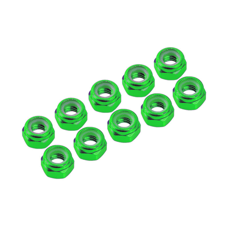 Ecrous 3mm Vert (x10) - ULTIMATE - UR1502-GR