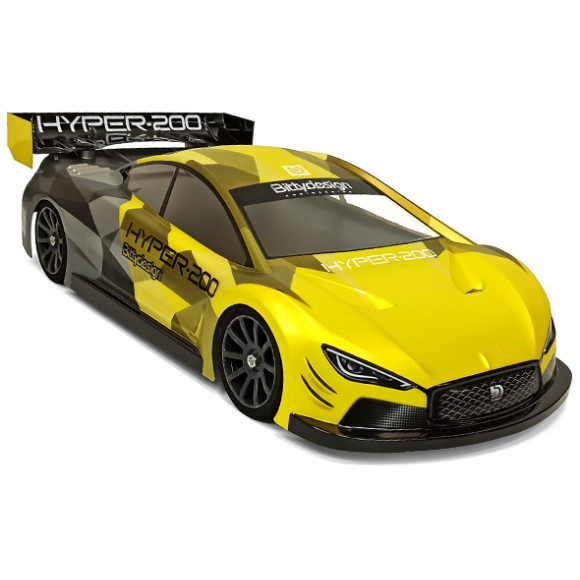 Carrosserie HYPER 1/10 TC 200mm Light - BITTYDESIGN - BDTC-200HYP